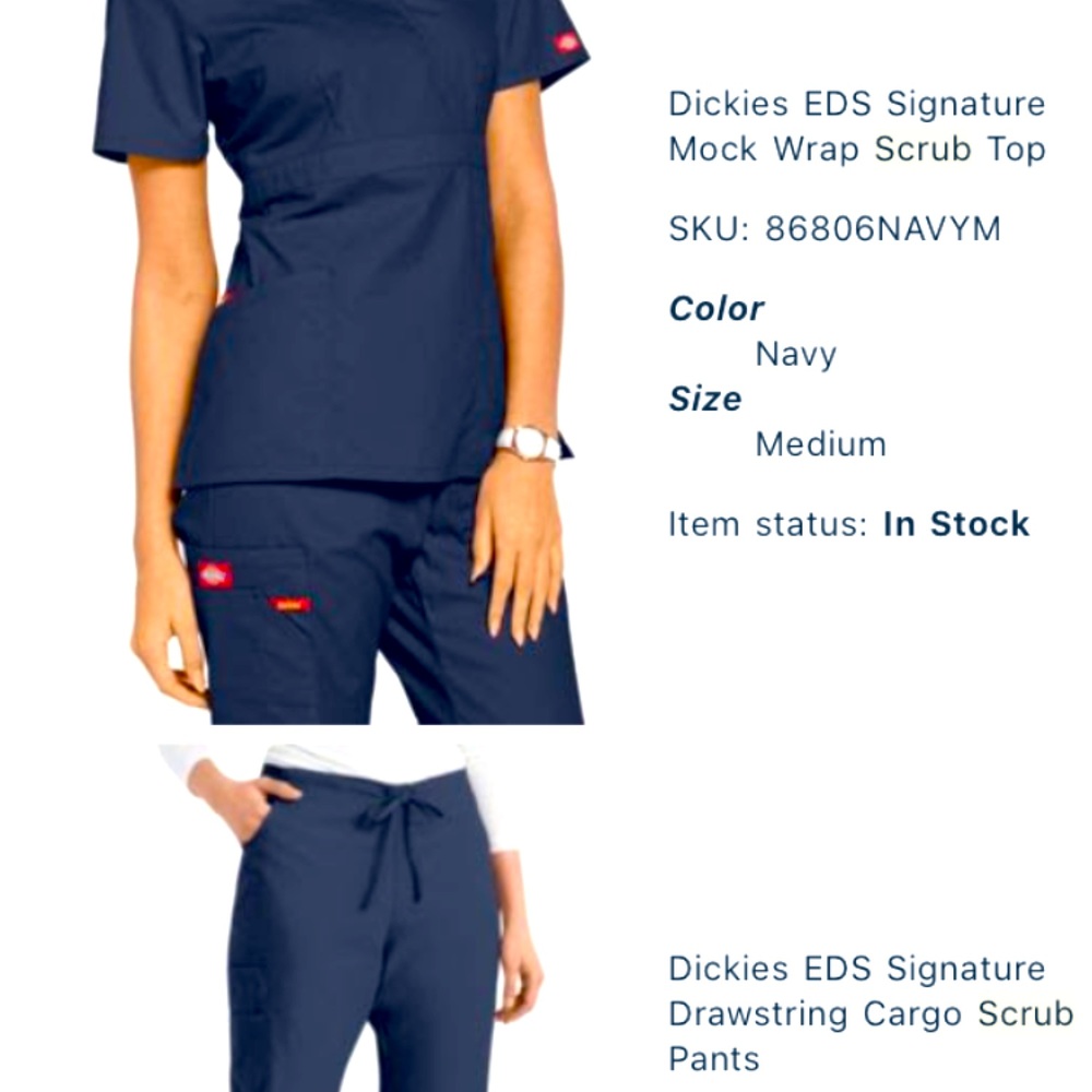 Size medium scrubs. Two sets available.